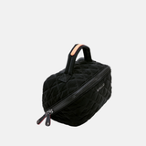 MZ WALLACE Metro Accordion Cosmetic Case In Black Velvet - Big Bag NY
