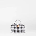 MZ WALLACE Metro Accordion Cosmetic Case In Black White Gingham - Big Bag NY