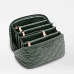 MZ WALLACE Metro Accordion Cosmetic Case In Juniper - Big Bag NY