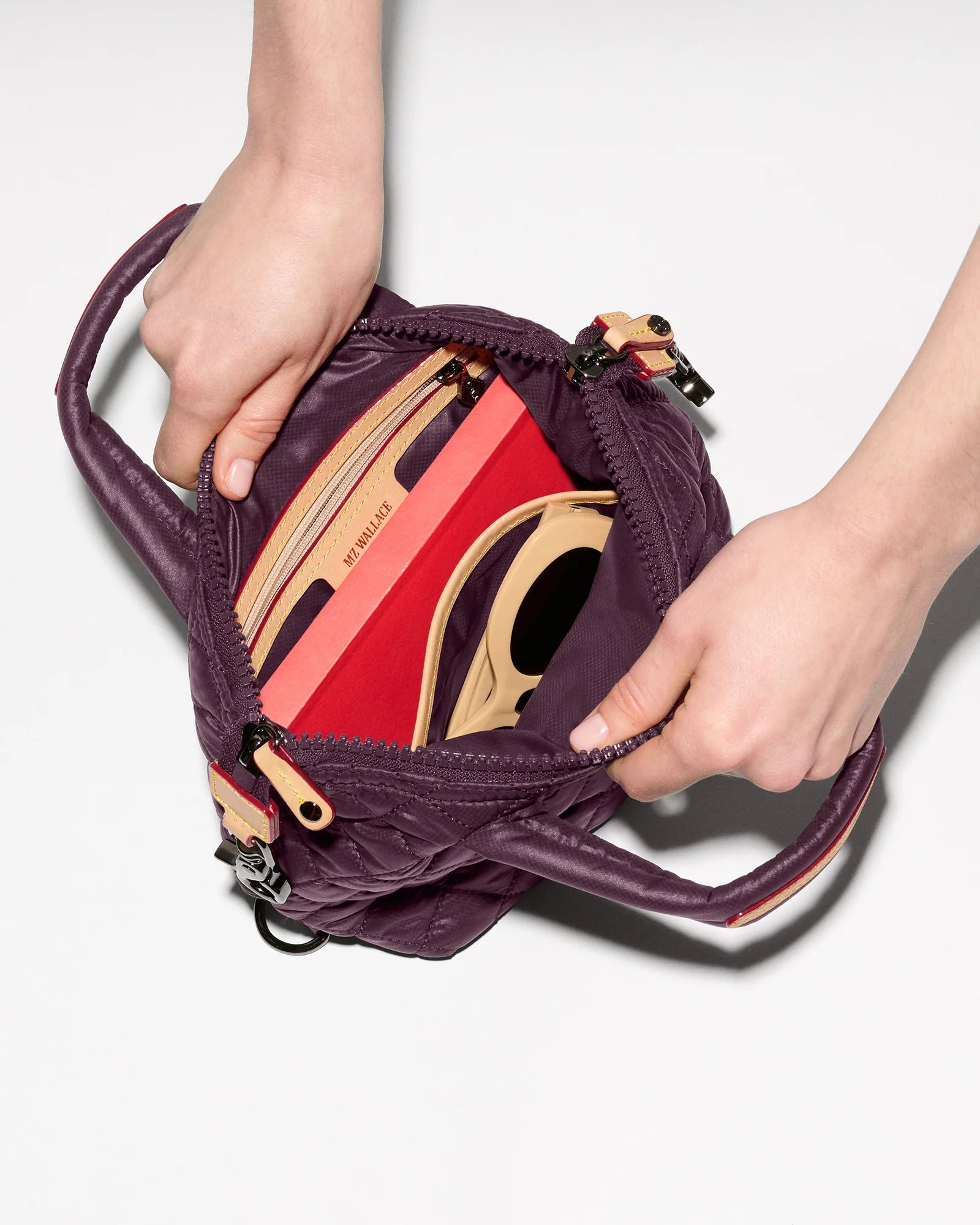 MZ WALLACE Micro Sutton in Raisin - Big Bag NY