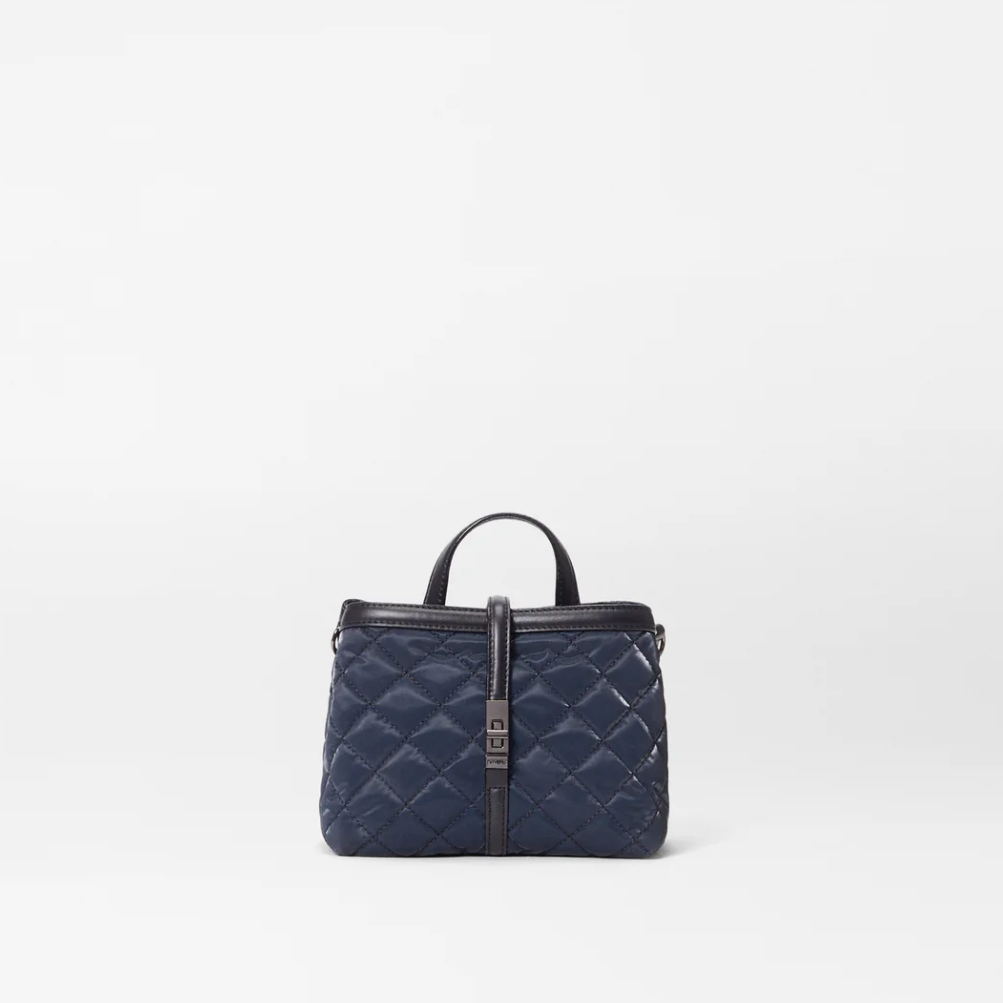 MZ WALLACE Mini Astor Top Handle Bag Ink Liquid - Big Bag NY