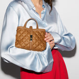 MZ WALLACE Mini Astor Top Handle Bag in Cognac - Big Bag NY