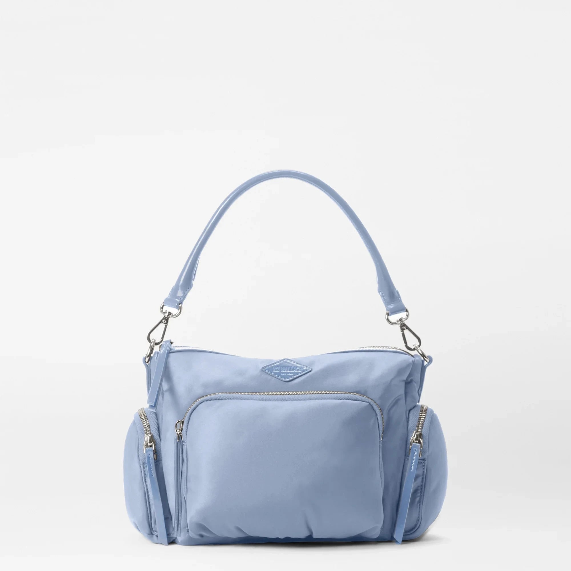 MZ Wallace Chelsea Crossbody Stone Blue - Big Bag NY