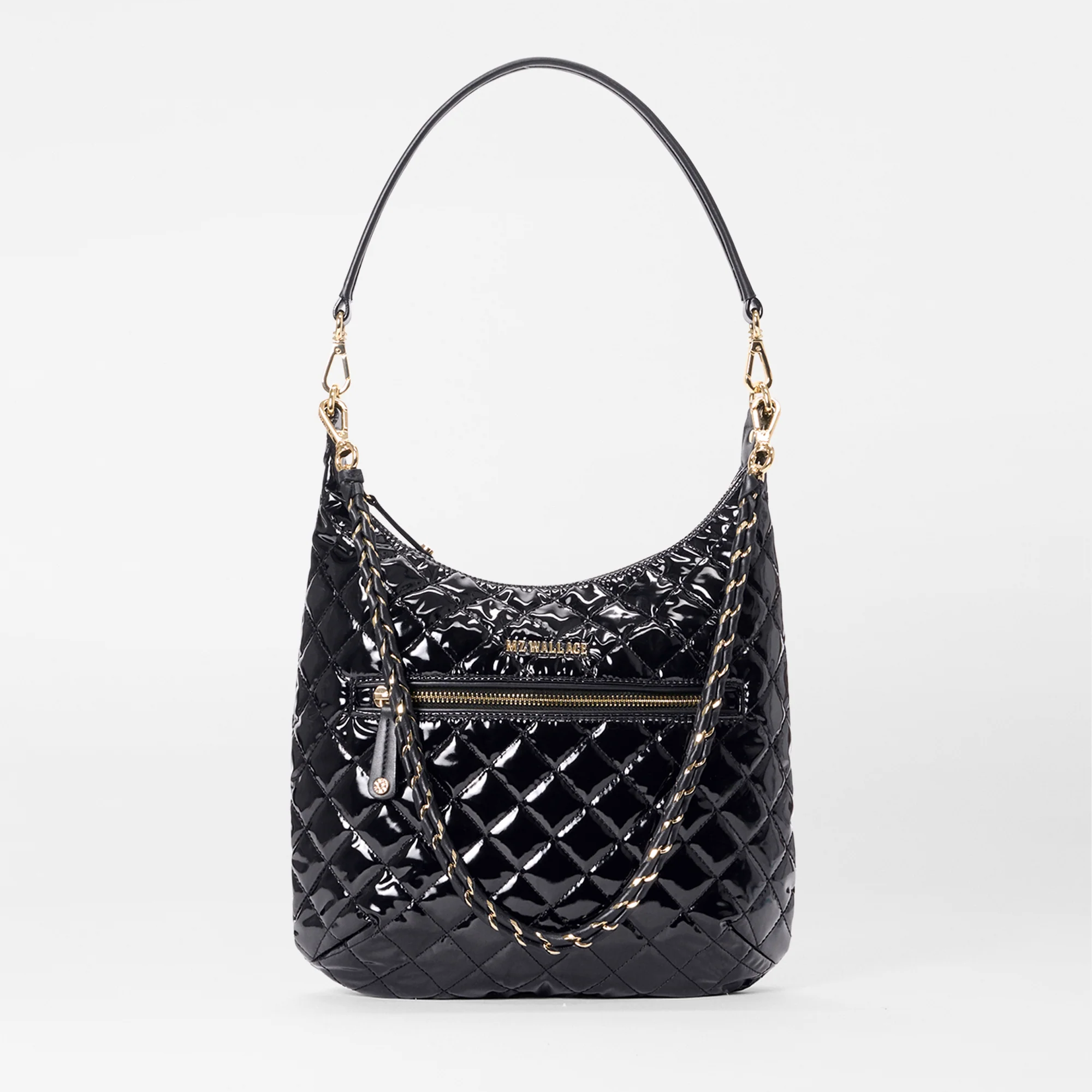 MZ Wallace Crosby Sienna Black Lacquer - Big Bag NY