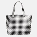 MZ Wallace Large Metro Tote Deluxe in Black and White Gingham - Big Bag NY
