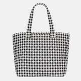MZ Wallace Large Metro Tote Deluxe in Black and White Gingham - Big Bag NY