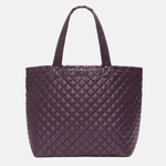 MZ Wallace Large Metro Tote Deluxe in Raisin - Big Bag NY