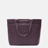 MZ Wallace Large Metro Tote Deluxe in Raisin - Big Bag NY