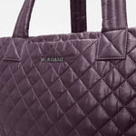 MZ Wallace Large Metro Tote Deluxe in Raisin - Big Bag NY