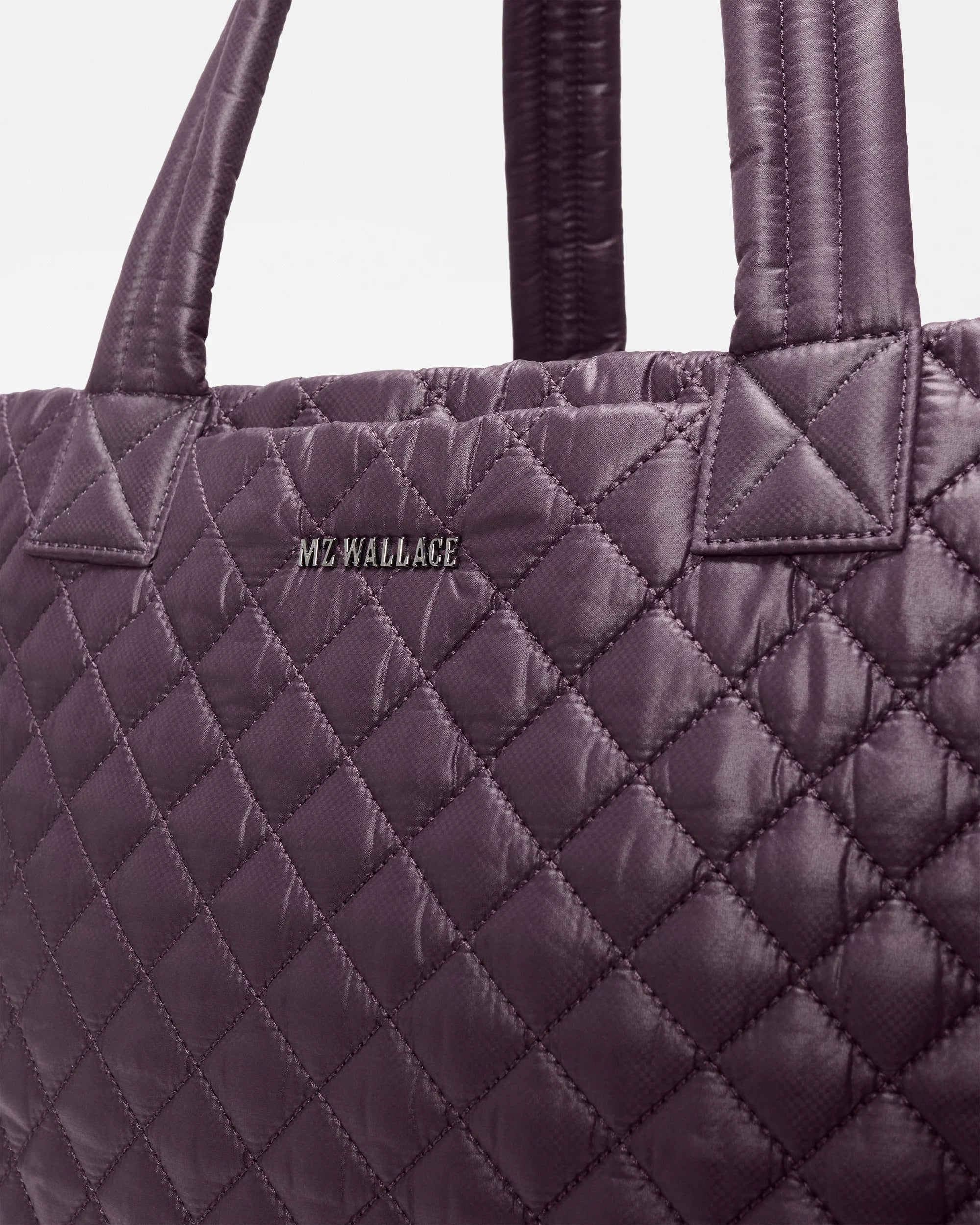 MZ Wallace Large Metro Tote Deluxe in Raisin - Big Bag NY