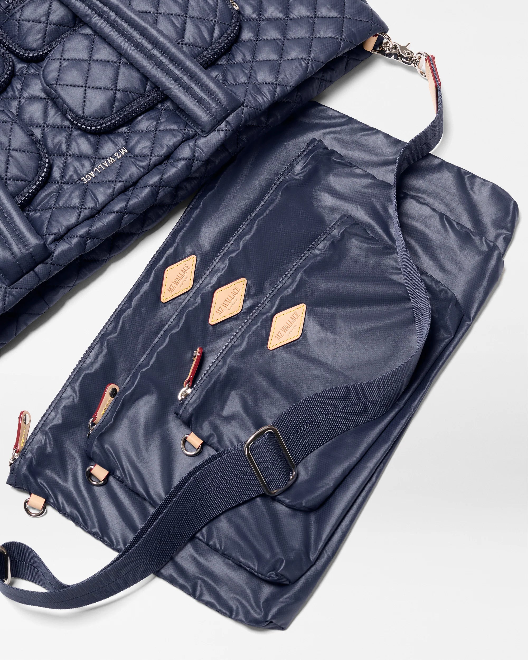 MZ Wallace Large Metro Travel Tote in Navy - Big Bag NY