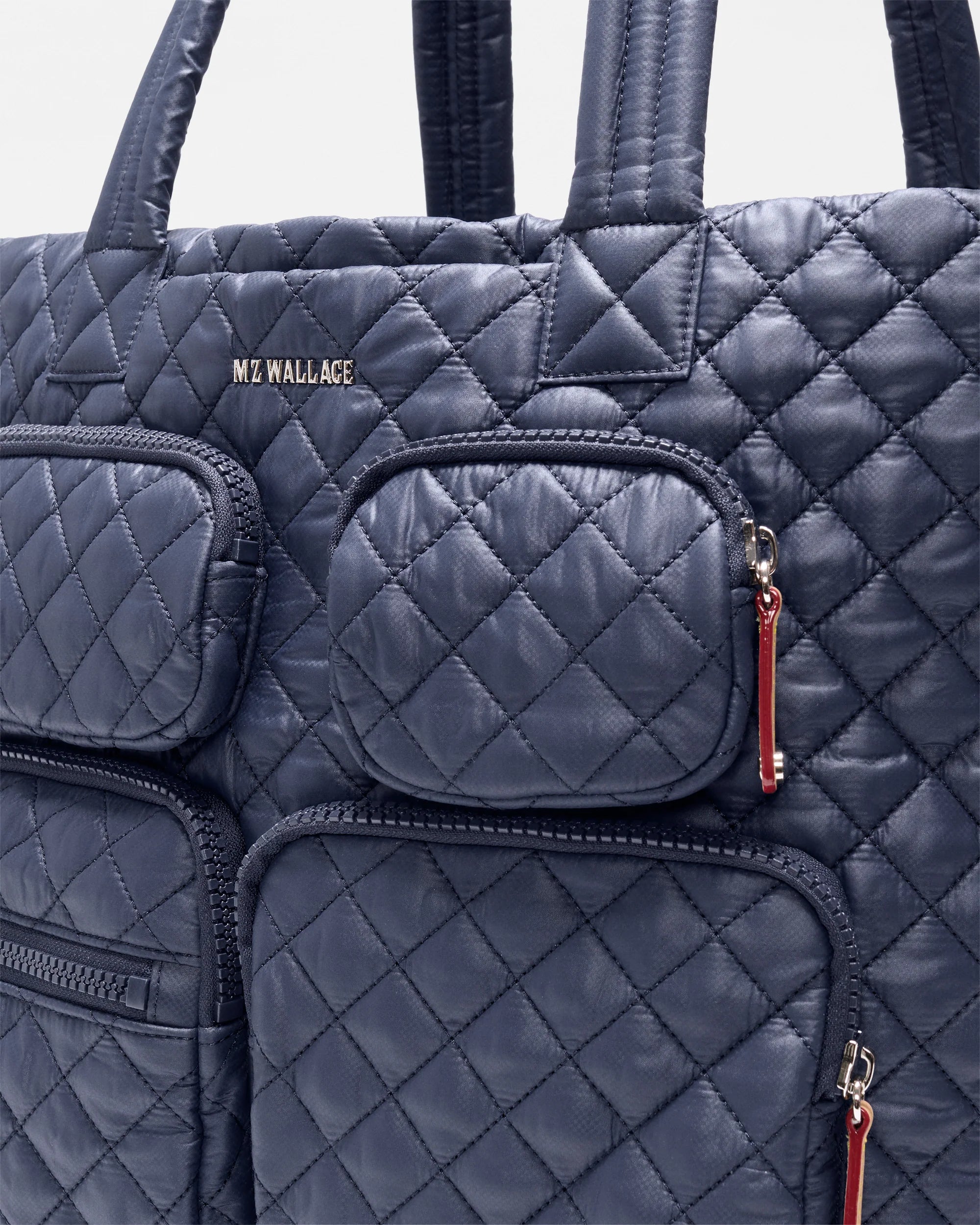 MZ Wallace Large Metro Travel Tote in Navy - Big Bag NY