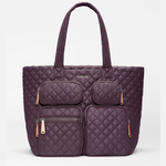 MZ Wallace Large Metro Travel Tote in Raisin - Big Bag NY