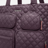 MZ Wallace Large Metro Travel Tote in Raisin - Big Bag NY
