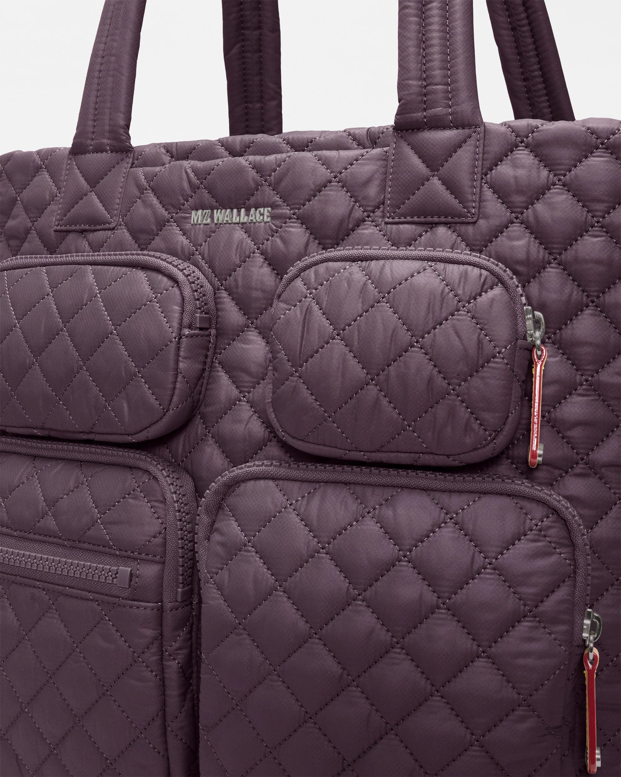 MZ Wallace Large Metro Travel Tote in Raisin - Big Bag NY