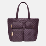 MZ Wallace Large Metro Travel Tote in Raisin - Big Bag NY