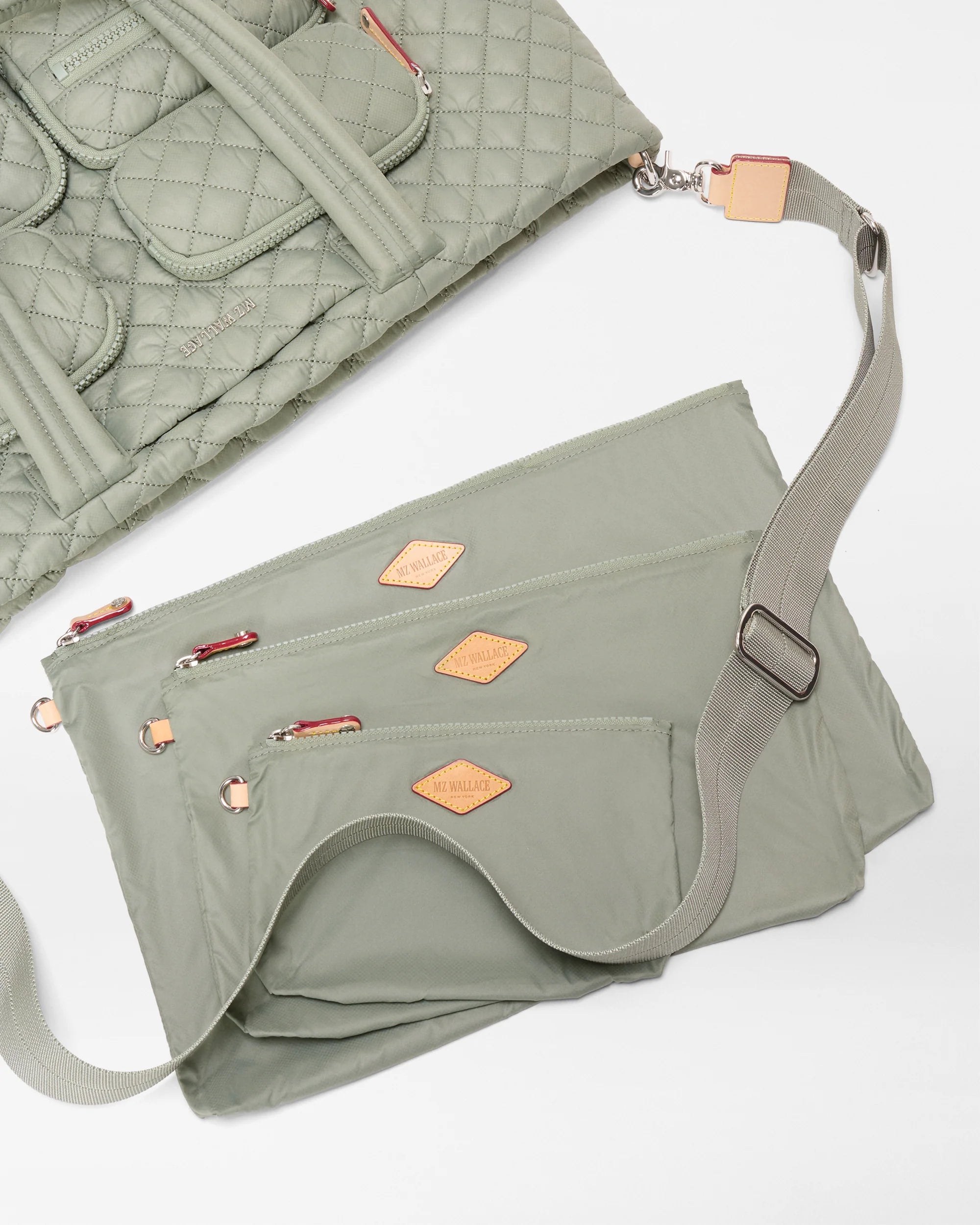 MZ Wallace Large Metro Travel Tote in Agave - Big Bag NY