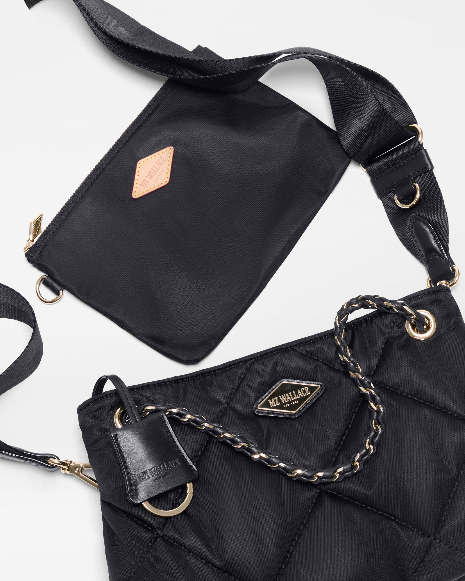 MZ Wallace MZ Wallace Small Frankie Tote in Black - Big Bag NY