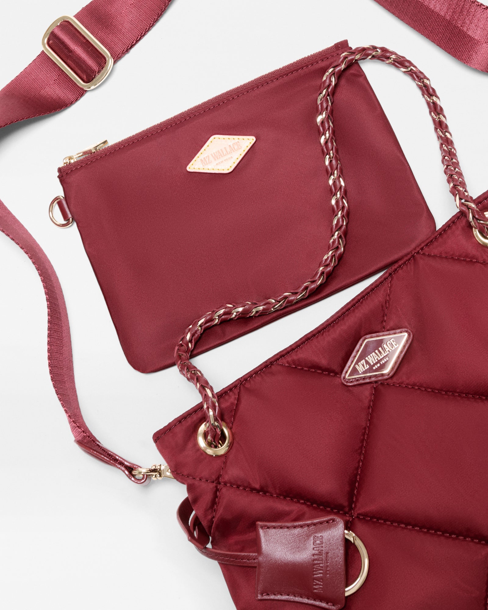 MZ Wallace MZ Wallace Small Frankie Tote in Claret - Big Bag NY