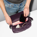 MZ Wallace Madison Flap Crossbody in Raisin - Big Bag Ny