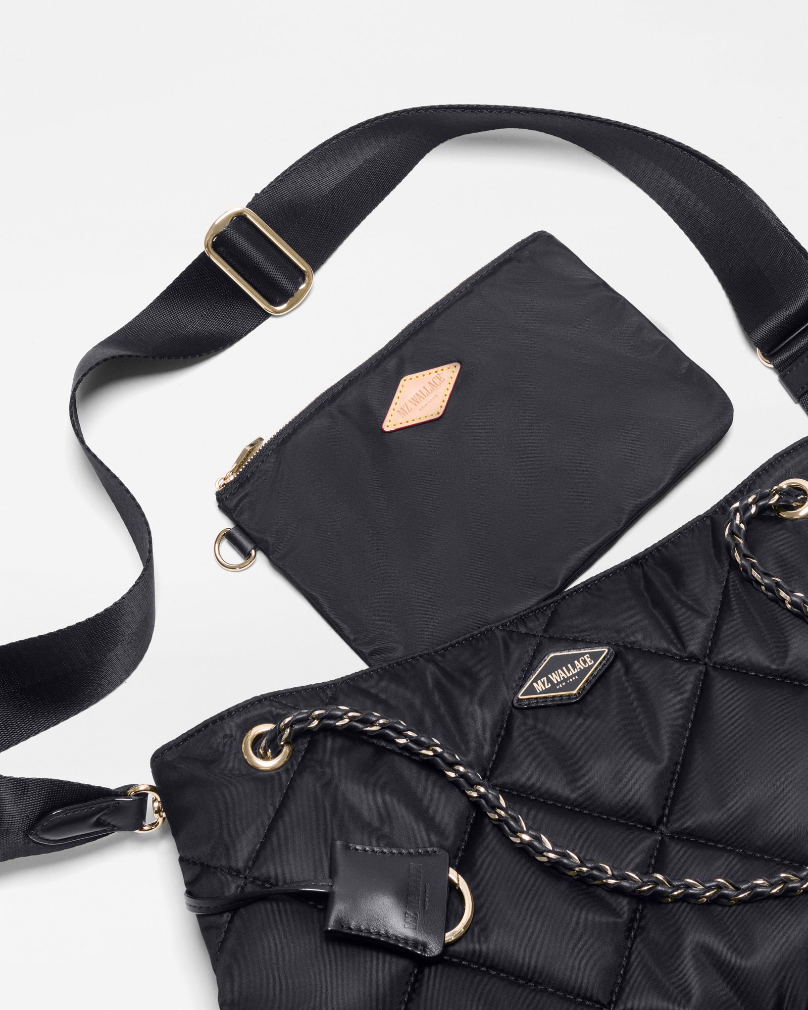 MZ Wallace Medium Frankie Tote in Black - Big Bag NY