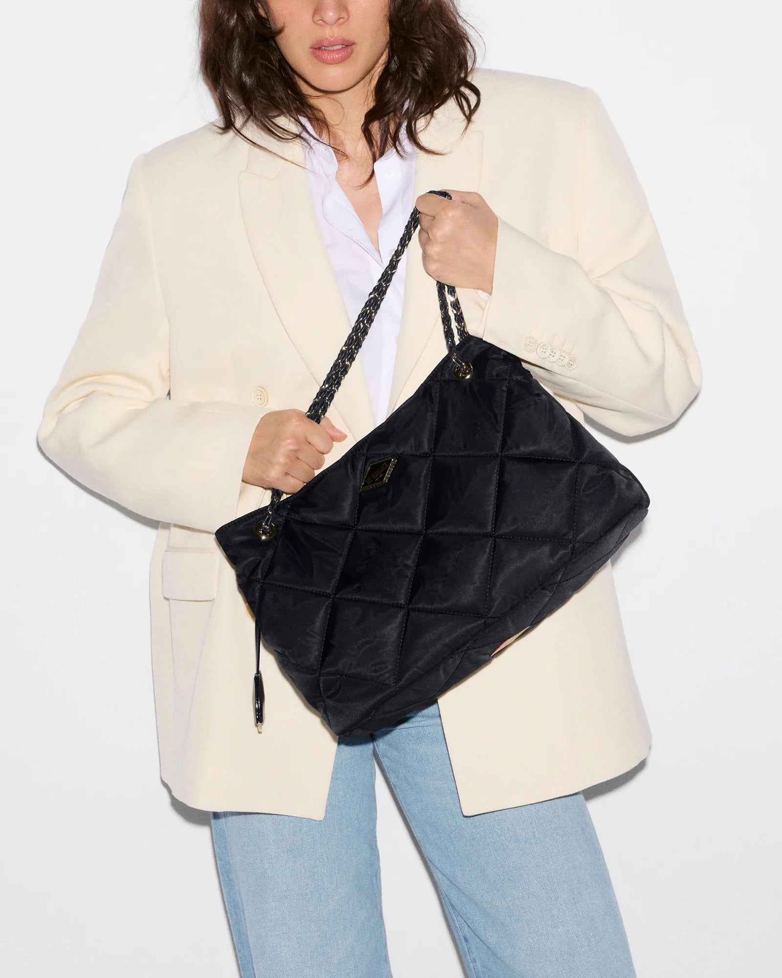 MZ Wallace Medium Frankie Tote in Black - Big Bag NY