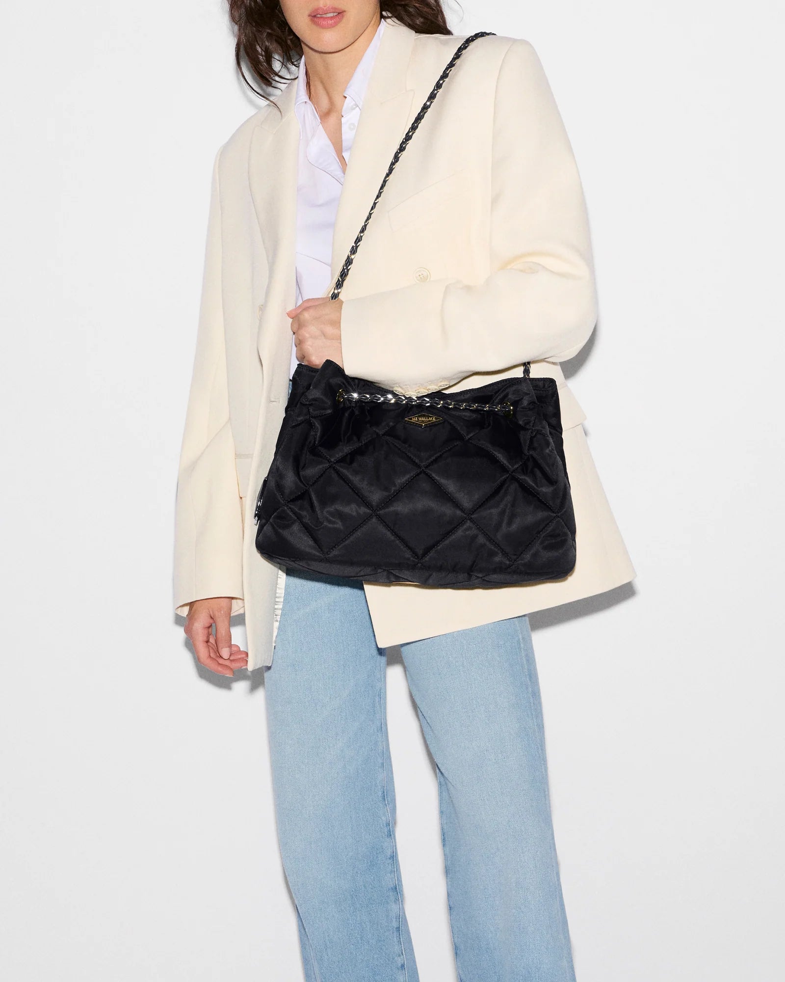 MZ Wallace Medium Frankie Tote in Black - Big Bag NY