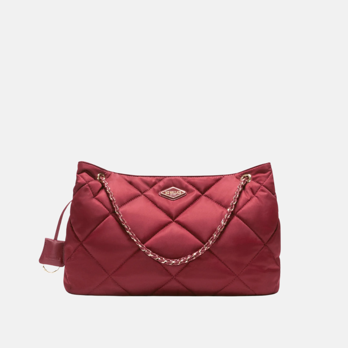 MZ Wallace Medium Frankie Tote in Claret- Big Bag NY