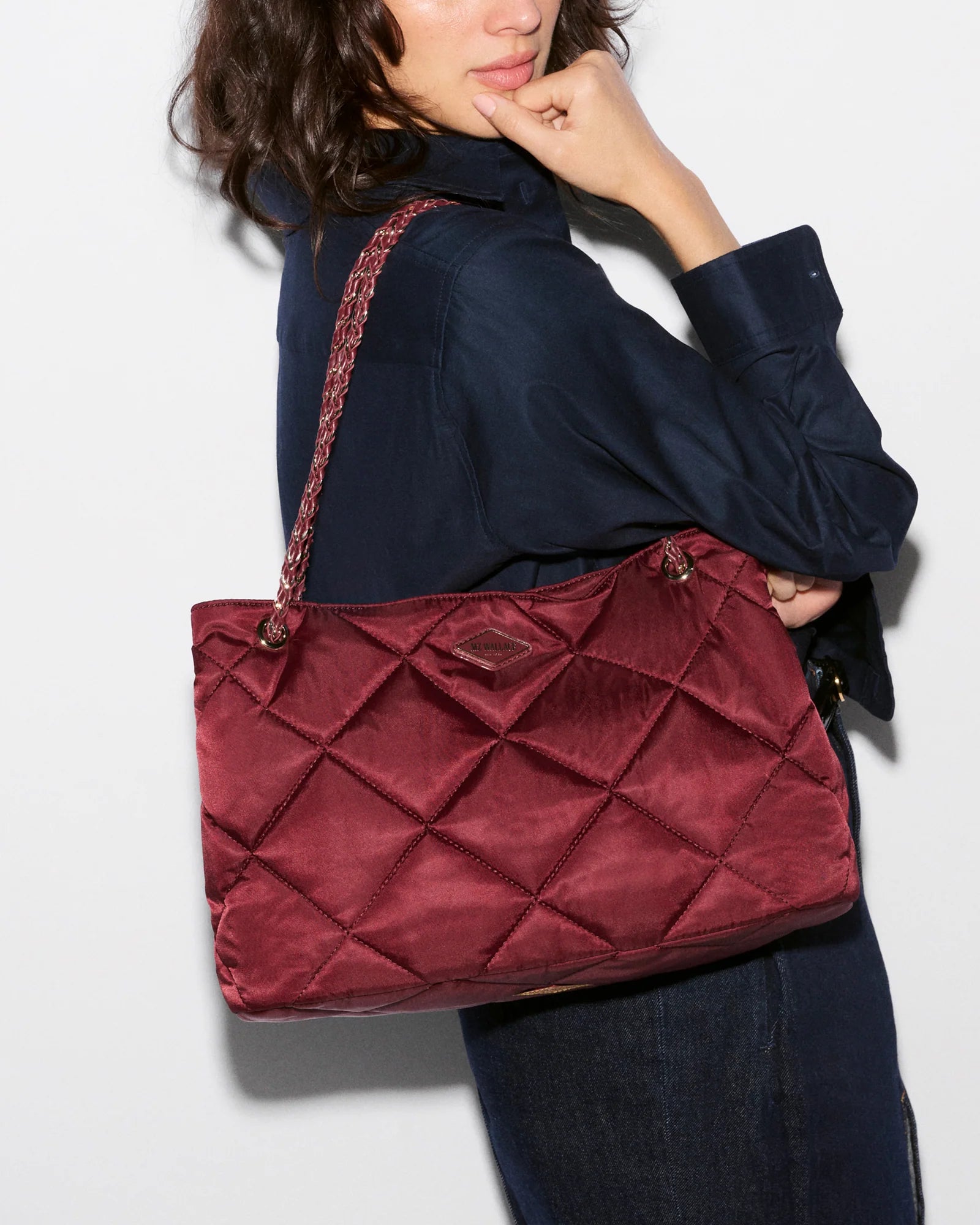 MZ Wallace Medium Frankie Tote in Red - Big Bag NY