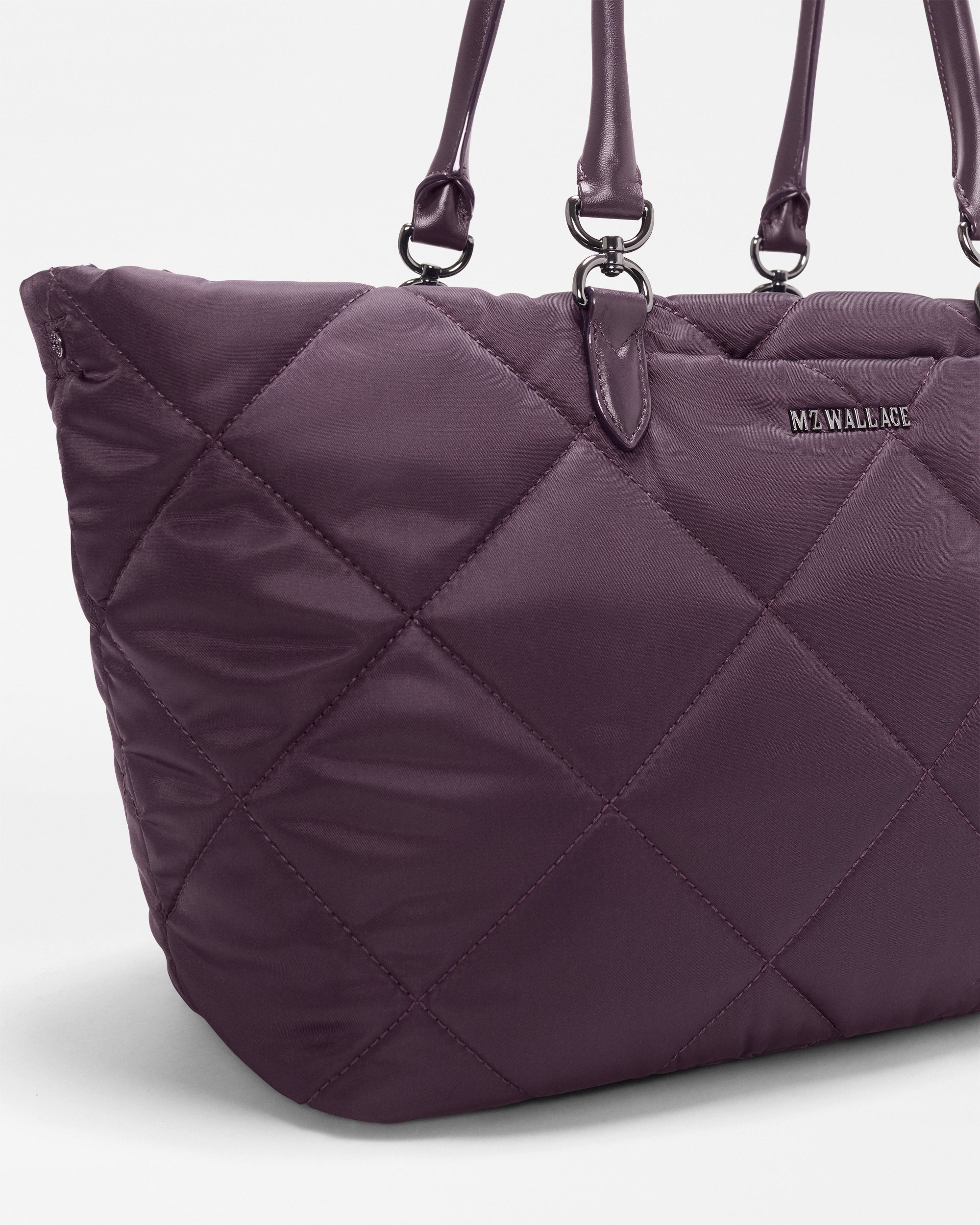 MZ Wallace Medium Madison East West Tote in Raisin - Big Bag NY