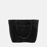 MZ Wallace Medium Metro Tote Deluxe in Black Velvet - Big Bag NY