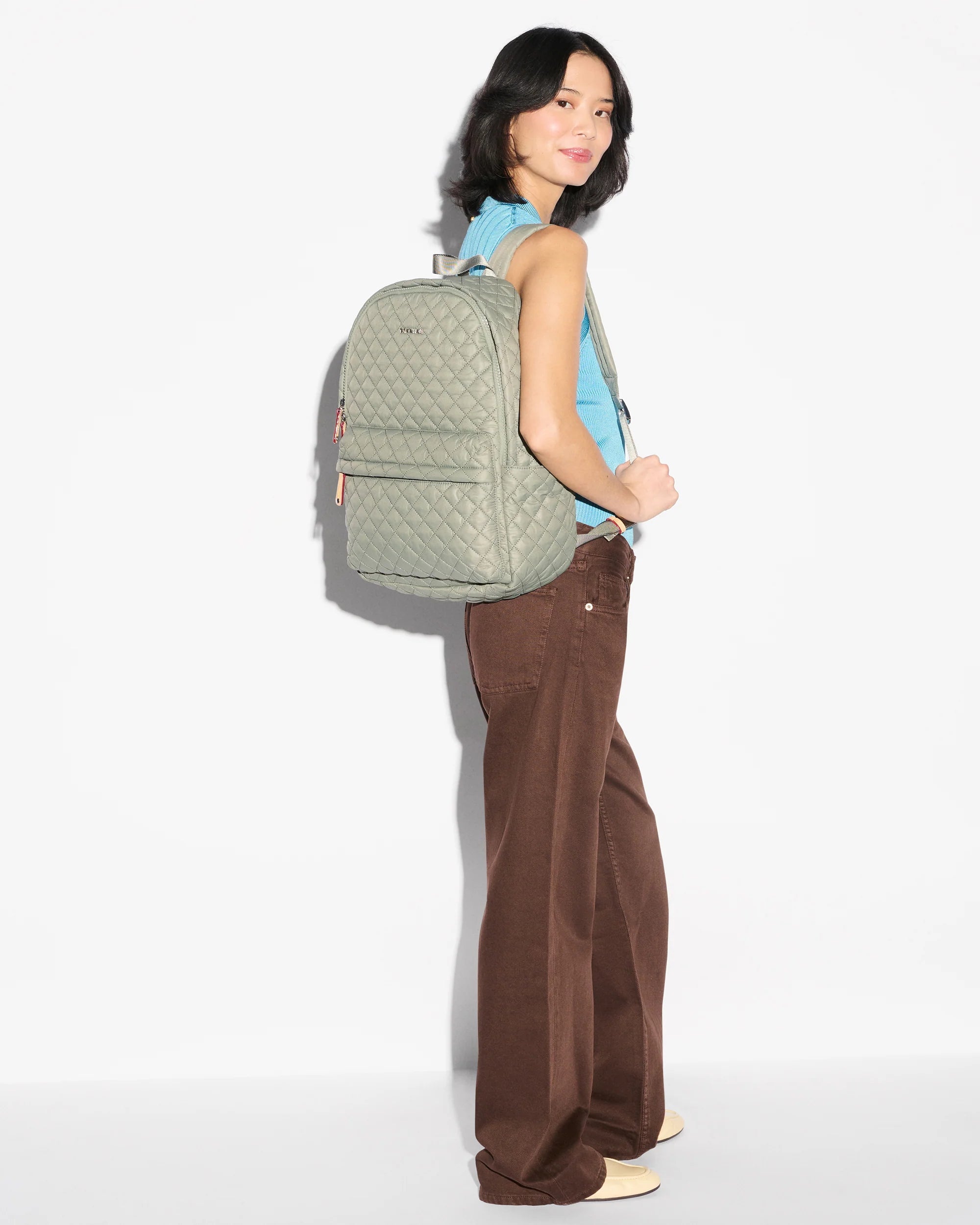 MZ Wallace Metro Backpack Deluxe Agave - Big bag NY
