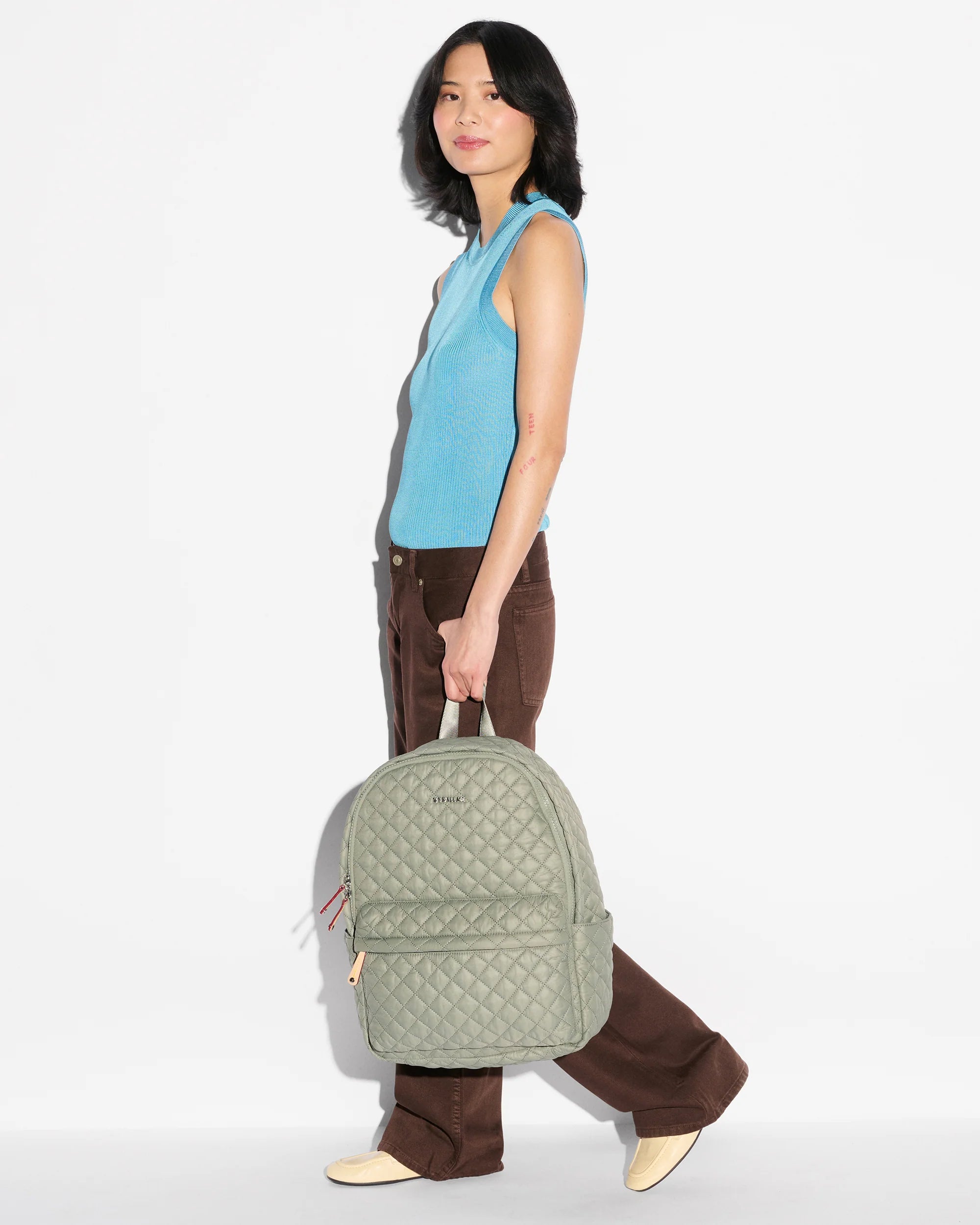 MZ Wallace Metro Backpack Deluxe Agave - Big bag NY