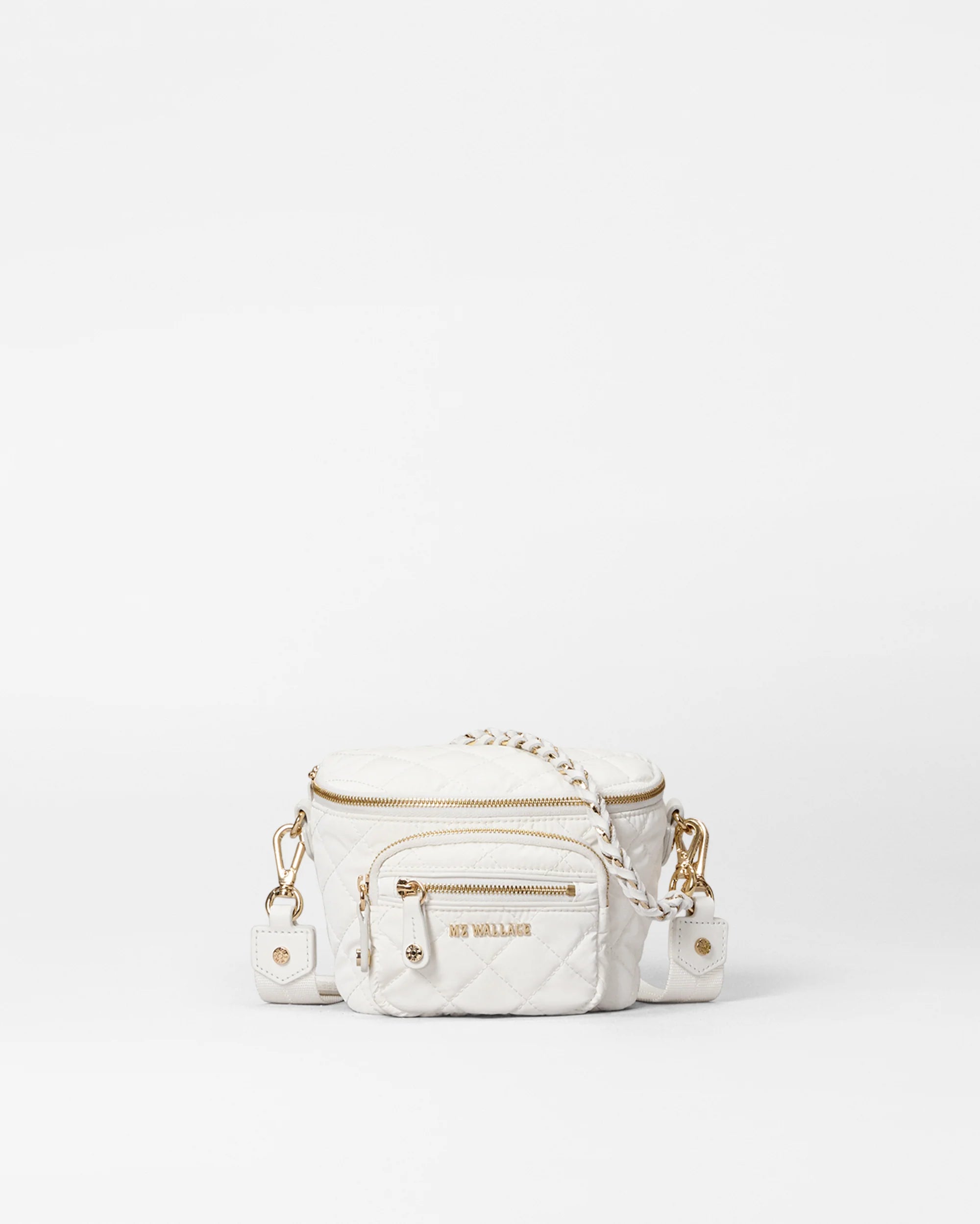 MZ Wallace Micro Crosby Crossbody Sling Chalk liquid - Big Bag NY