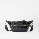 MZ Wallace Small Crosby Crossbody Sling Black Lacquer - Big Bag NY