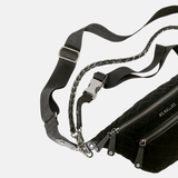 MZ Wallace Small Crosby Crossbody Sling in Black Velvet - Big Bag NY
