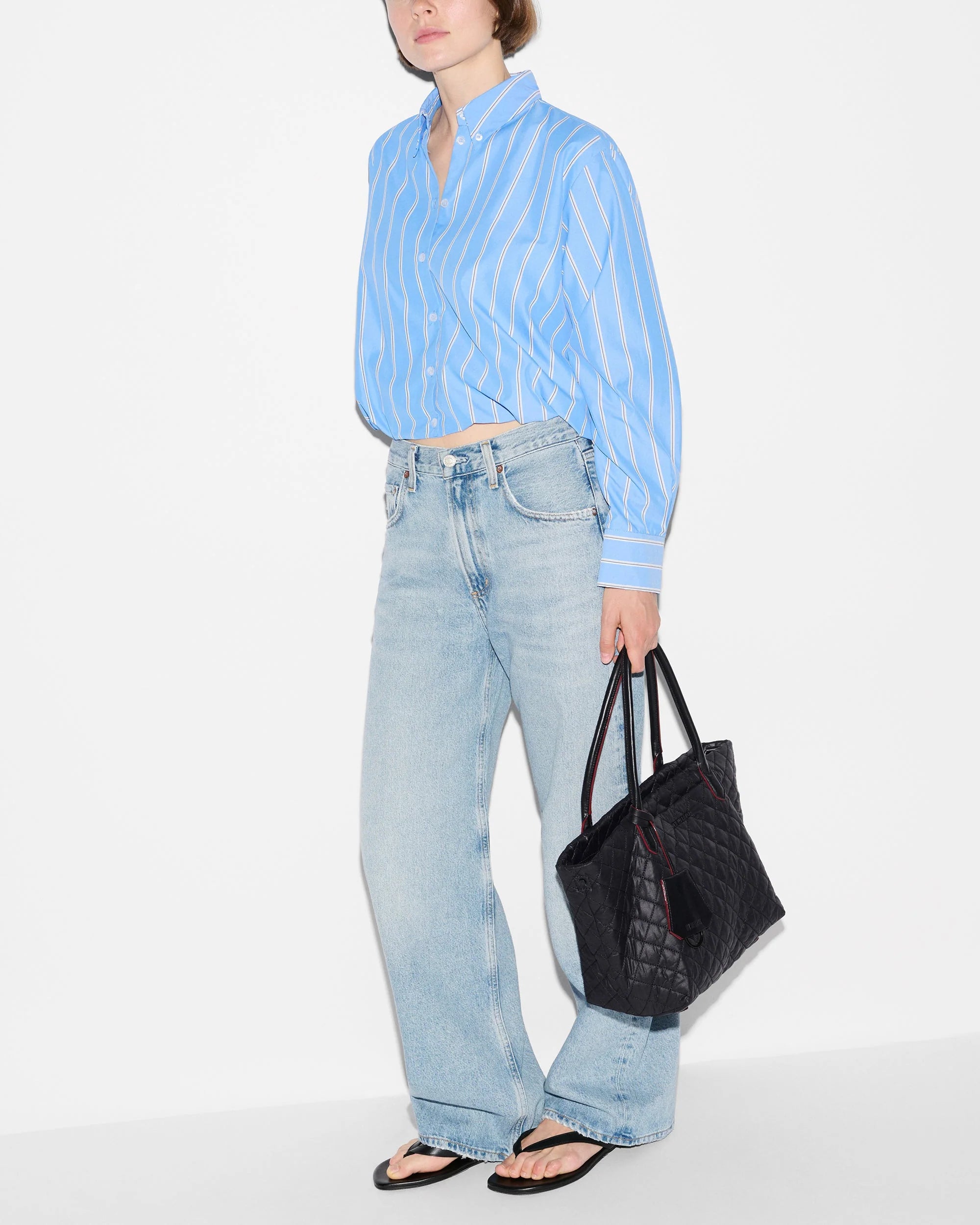 MZ Wallace Small Daily Tote in Black - Big Bag NY