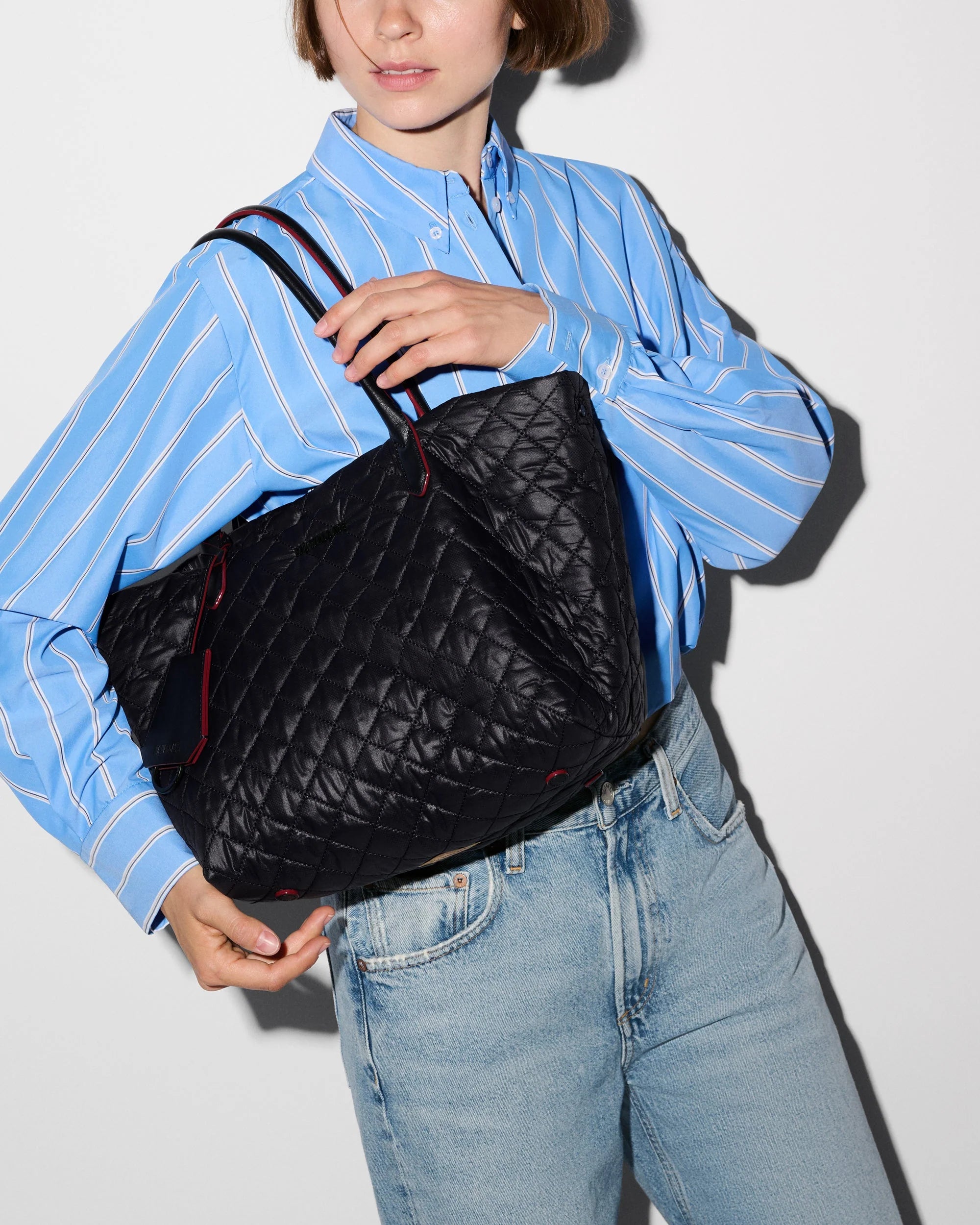 MZ Wallace Small Daily Tote in Black - Big Bag NY