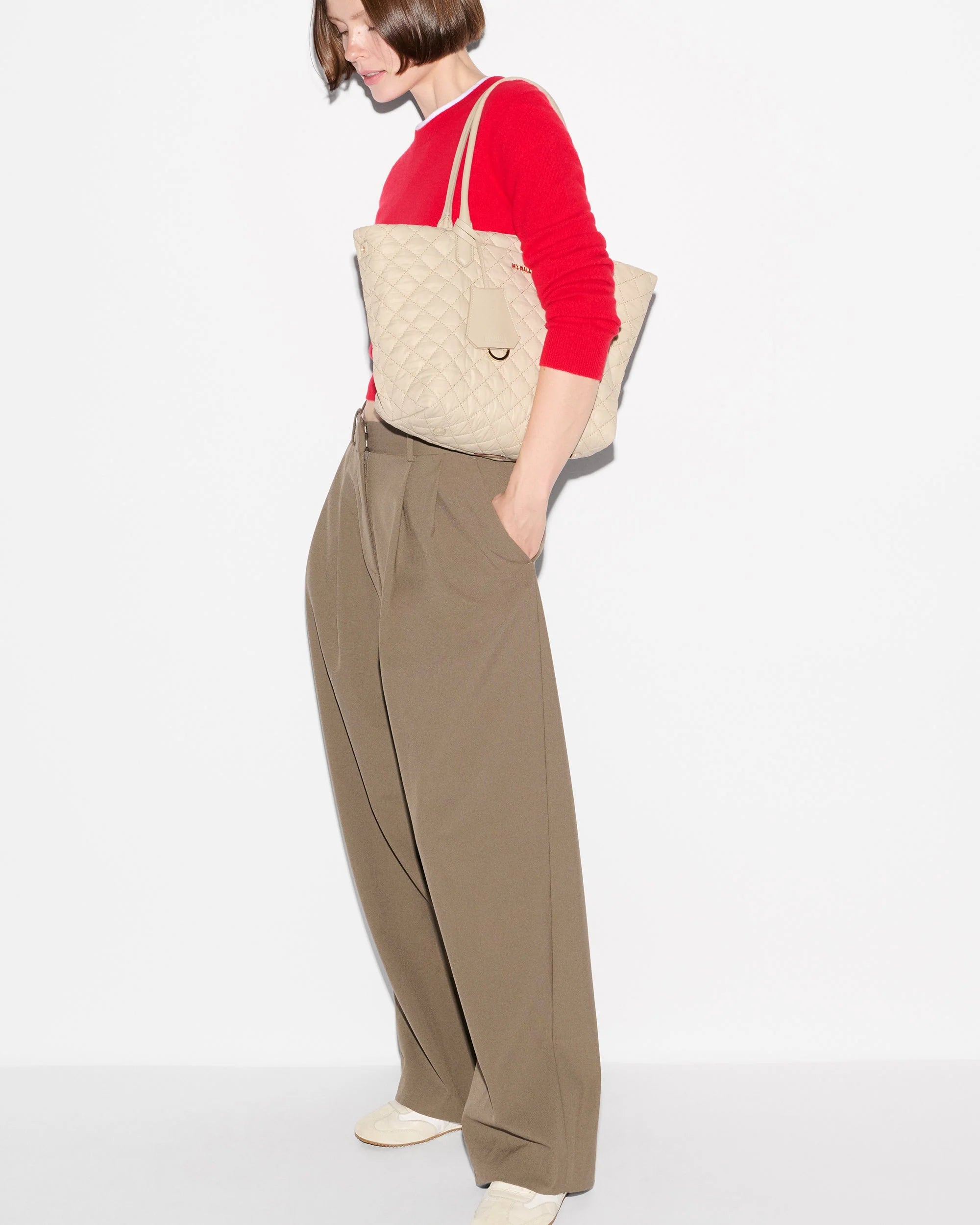 MZ Wallace Small Daily Tote in Sand - Big Bag NY