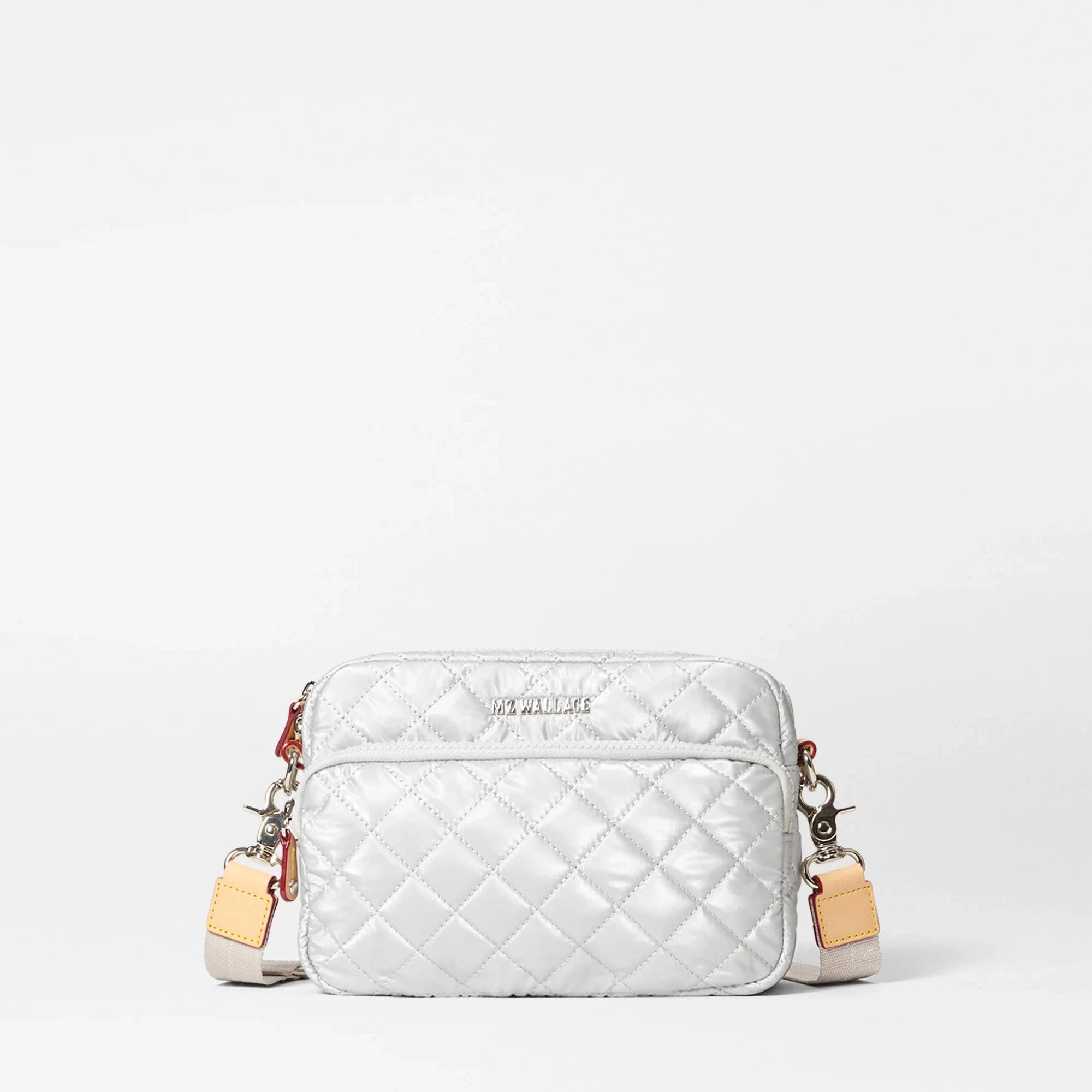 MZ Wallace Small Metro Camera Bag In Oyster Metallic - Big Bag NY