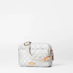 MZ Wallace Small Metro Camera Bag In Oyster Metallic - Big Bag NY