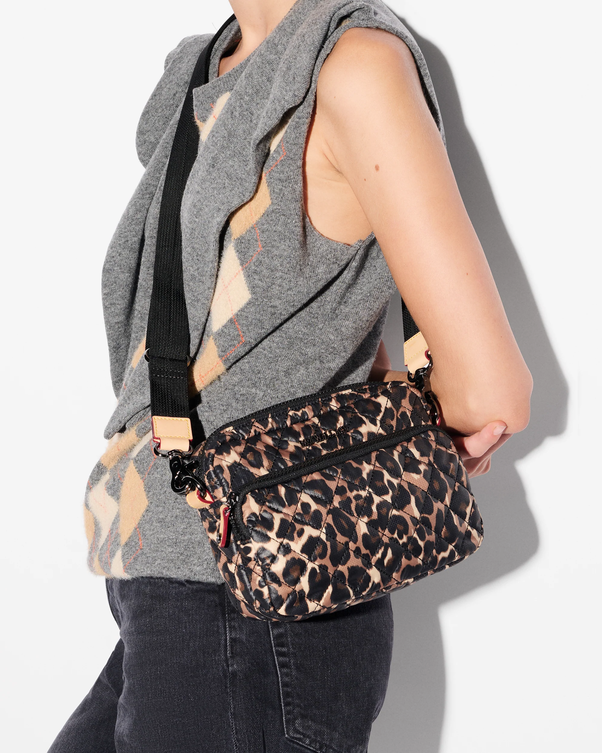 MZ Wallace Small Metro Camera Bag Leopard - Big Bag NY 1