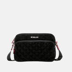 MZ Wallace Small Metro Camera Bag in Black Velvet - Big Bag NY