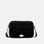 MZ Wallace Small Metro Camera Bag in Black Velvet - Big Bag NY