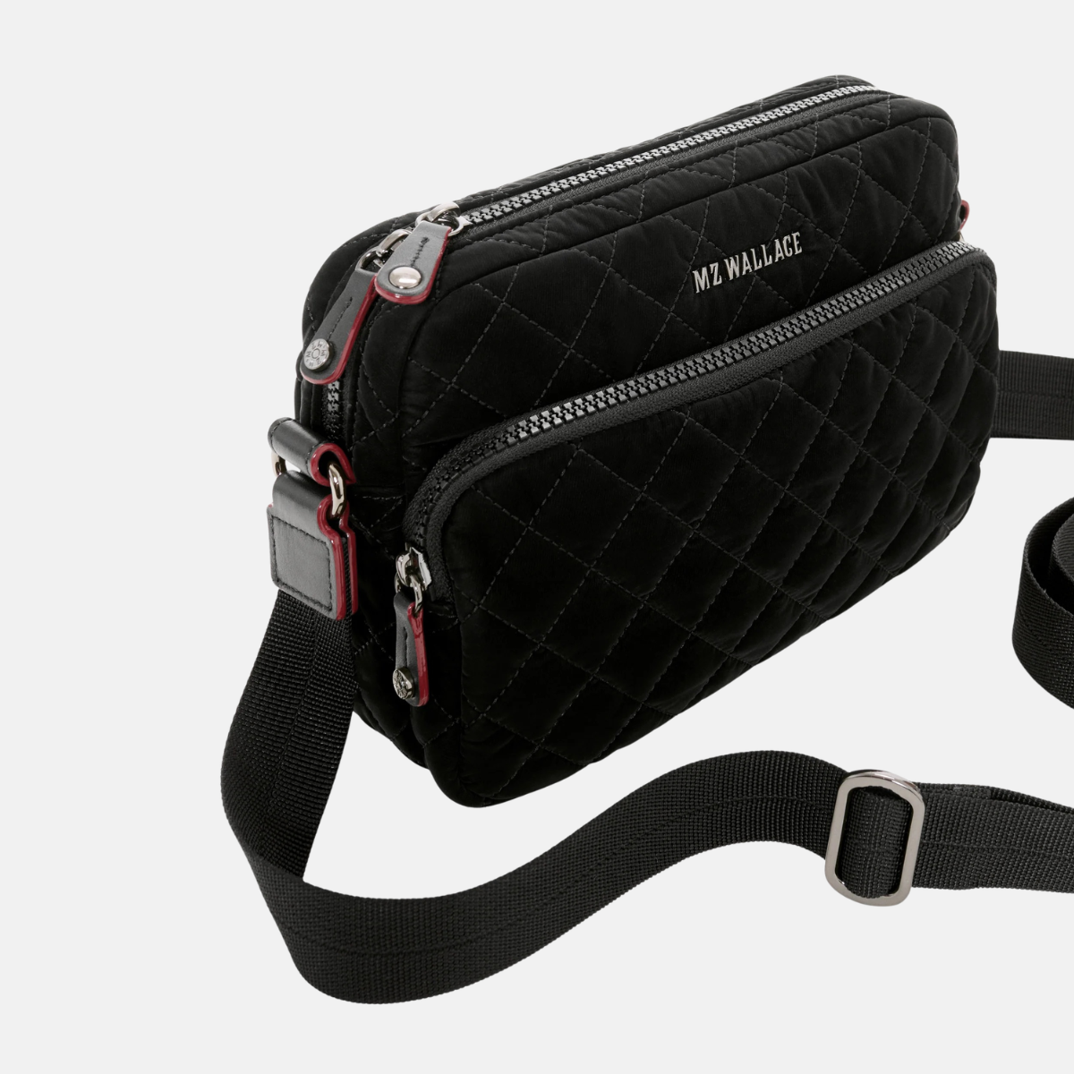 MZ Wallace Small Metro Camera Bag in Black Velvet - Big Bag NY