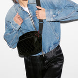 MZ Wallace Small Metro Camera Bag in Black Velvet - Big Bag NY