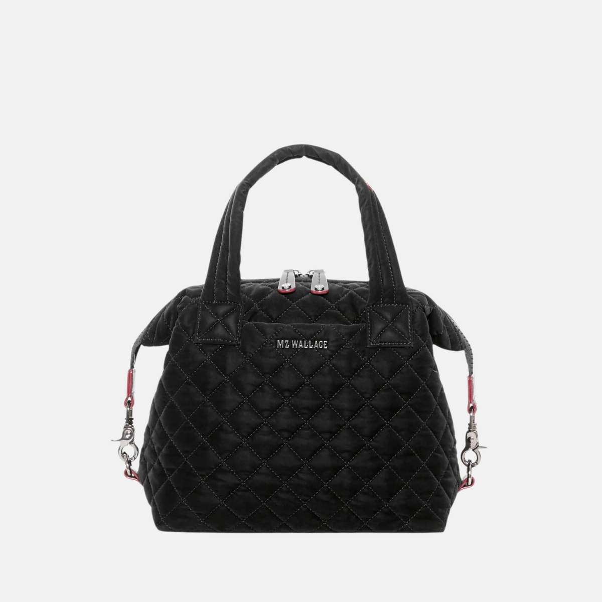 MZ Wallace Small Sutton Deluxe in Black Velvet - Big Bag NY