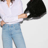 MZ Wallace Small Sutton Deluxe in Black Velvet - Big Bag NY