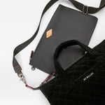 MZ Wallace Small Sutton Deluxe in Black Velvet - Big Bag NY