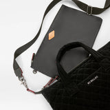 MZ Wallace Small Sutton Deluxe in Black Velvet - Big Bag NY